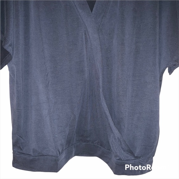 Anthropologie M Black Ayla Surplice Top NWT - Picture 4 of 8